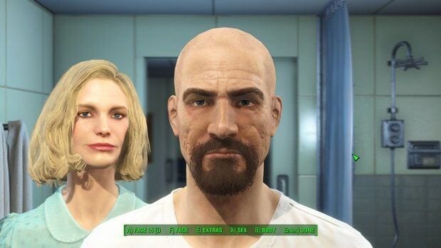 Fallout 4 Character creation screens