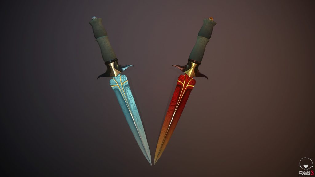 Fiery and Icy Dagger